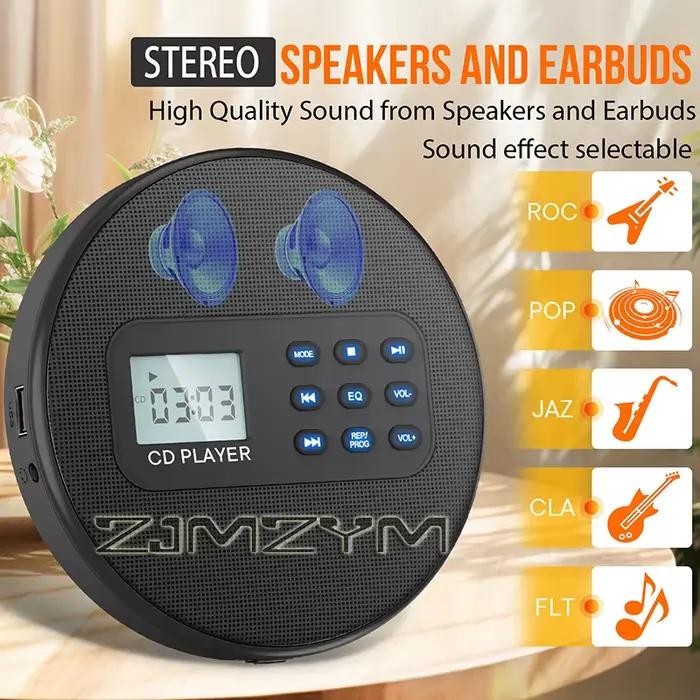 Lecteur CD portable avec haut-parleurs
