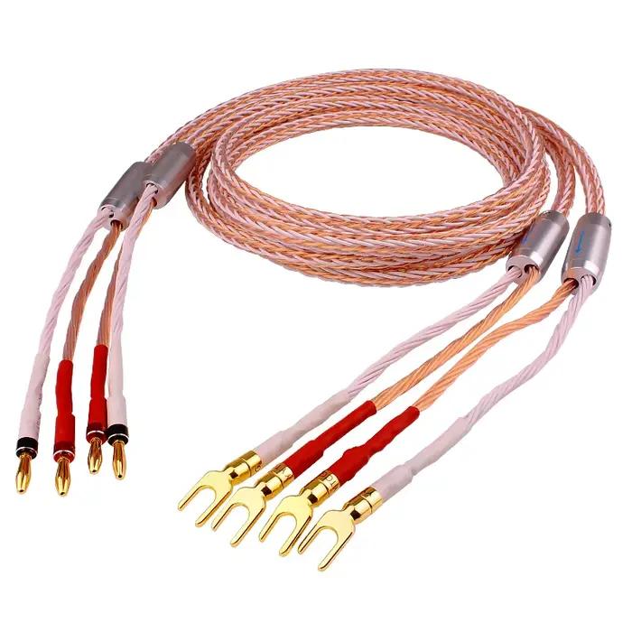 Câble de haut-parleur HIFI 7N OCC 8TC
