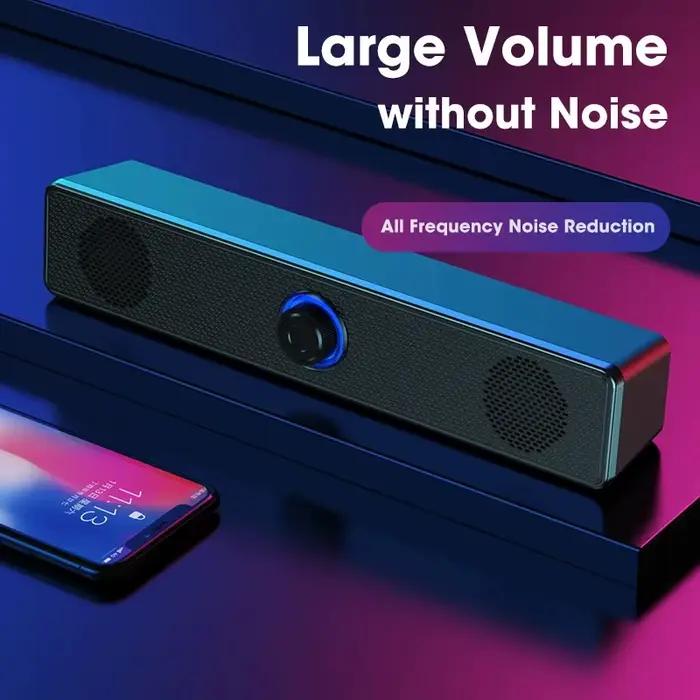 Ordinateur Caixa De Som haut-parleur Bluetooth filaire et sans fil boîte De son Portable barre