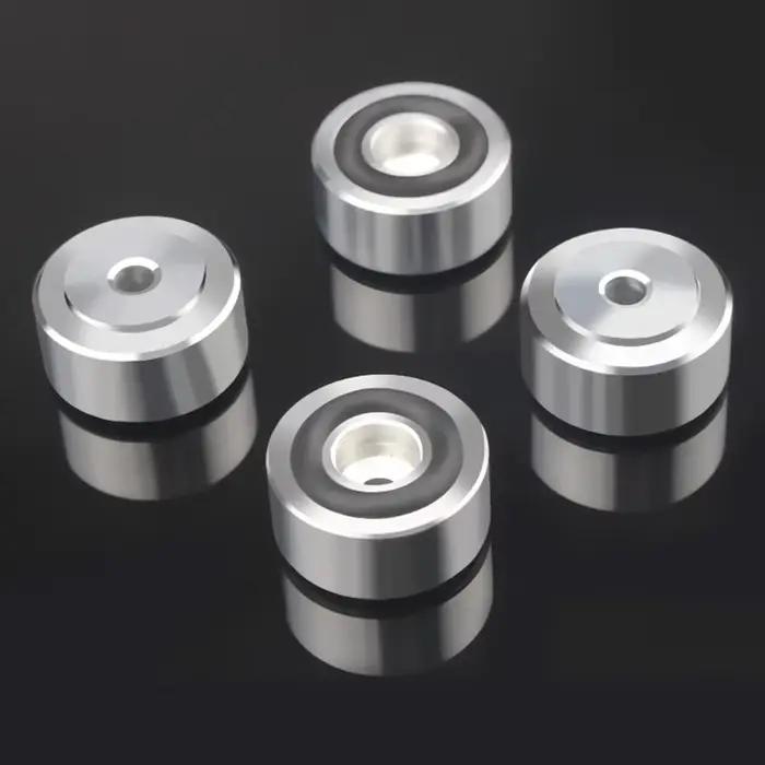 Pieds de support pour haut-parleurs HIFI en alliage d'aluminium avec isolation et fixation anti-dérapante pour une meilleure expérience audio et protection des appareils occasions spéciales