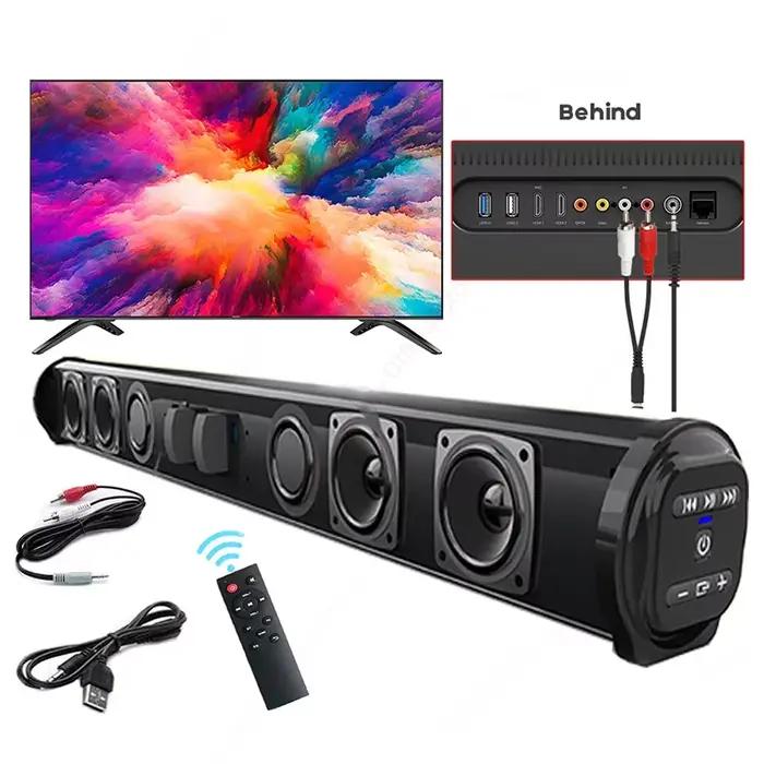 Haut-parleur Bluetooth Column Powerful Home Theater TV Sound Bar avec Caisson de Basses et Projecteur pour Maison et Extérieur Occasions Spéciales