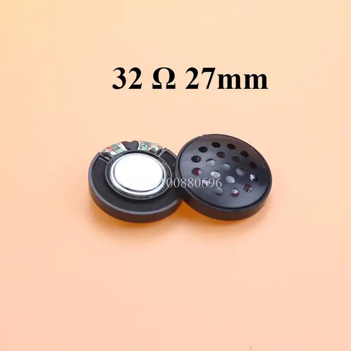 2 pièces nouveau 50mm 40mm 30mm 27mm unité de haut-parleur pour bricolage casque Excellent diaphragme sonore voix claire basses profondes très