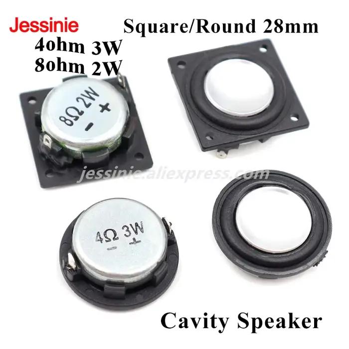 1 pièce Mini haut-parleur 1 pouce 4-8 Ohm 3W 2W 28MM, son large bande, médiums et basses, haut-parleur latéral en PU, Bluetooth, ultra-mince, haut-parleurs puissants