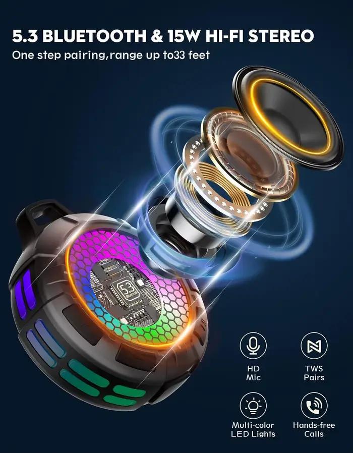 Haut-parleur Bluetooth étanche IPX7
