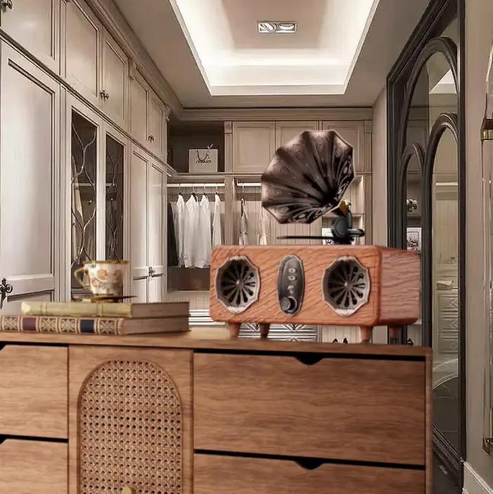 Le haut-parleur Bluetooth AS36 comprend une radio FM multifonctionnelle rétro de haute qualité