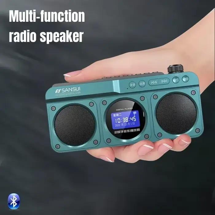 Radio FM sans fil, haut-parleurs Bluetooth portables