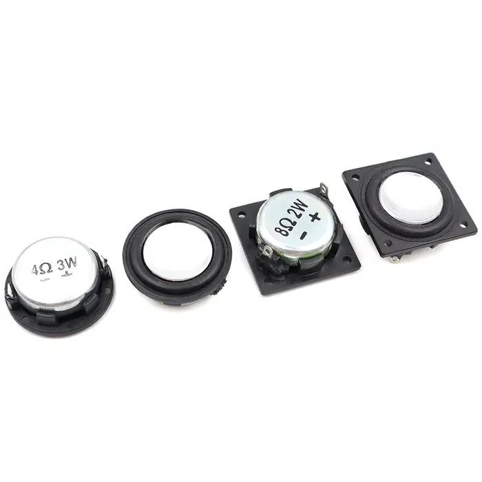 1 pièce Mini haut-parleur 1 pouce 4-8 Ohm 3W 2W 28MM, son large bande, médiums et basses, haut-parleur latéral en PU, Bluetooth, ultra-mince, haut-parleurs puissants
