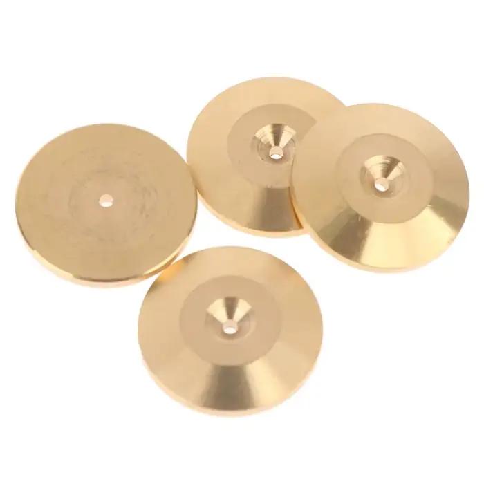 4 ou 8 patins d'isolation audio Hi-Fi en cuivre pur pour enceintes et pieds de studio à domicile