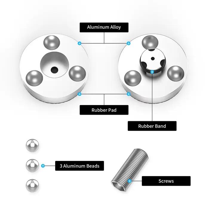 4 pièces de pieds de fixation antichoc et anti-vibration pour amplificateurs et enceintes audio HIFI