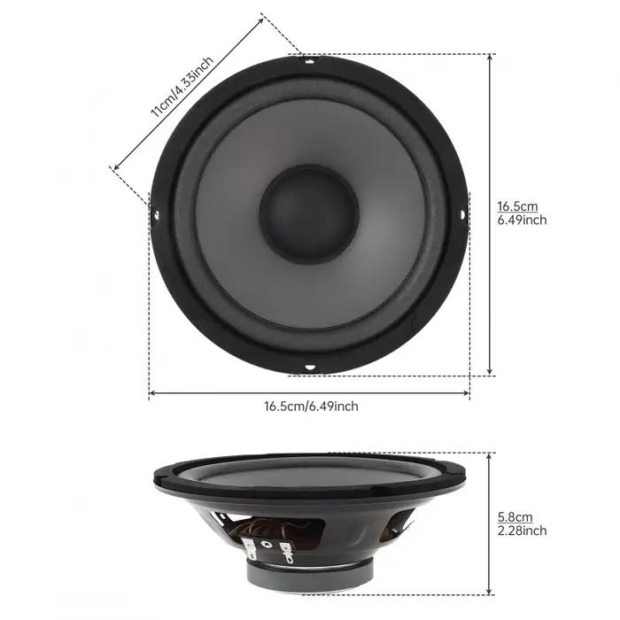 1 pièce 600W 6.5 pouces 2 voies voiture HiFi haut-parleur Coaxial gamme complète fréquence haut-parleur universel haut-parleur Coaxial