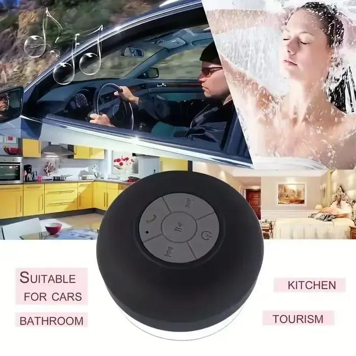 Haut-parleur sans fil Bluetooth portable étanche avec ventouse pour musique mobile voiture salle bain écouteurs accessoire musical pour femmes hommes occasions quotidiennes voyages