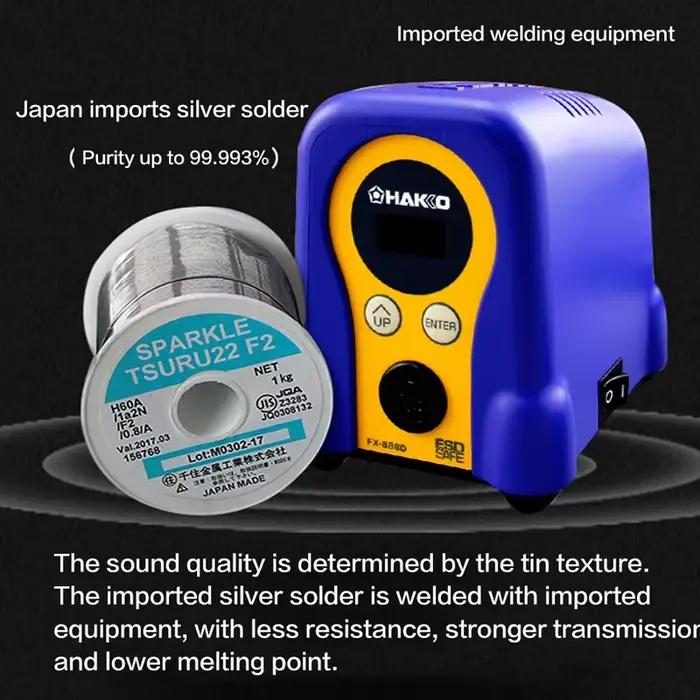 Câble de haut-parleur audio HIFI 3.5 AUX