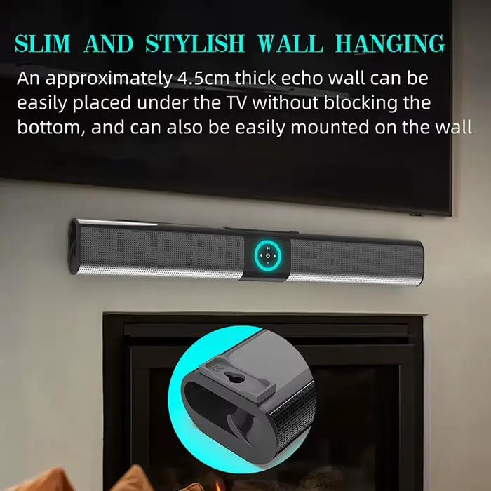 Barre de son Bluetooth pour TV avec caisson de basses