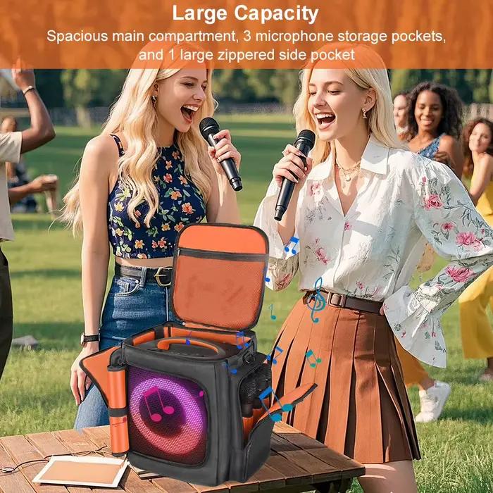 Pour JBL Partybox Encore Essential 2 étui de protection Portable avec poche pour micro sac de rangement pour