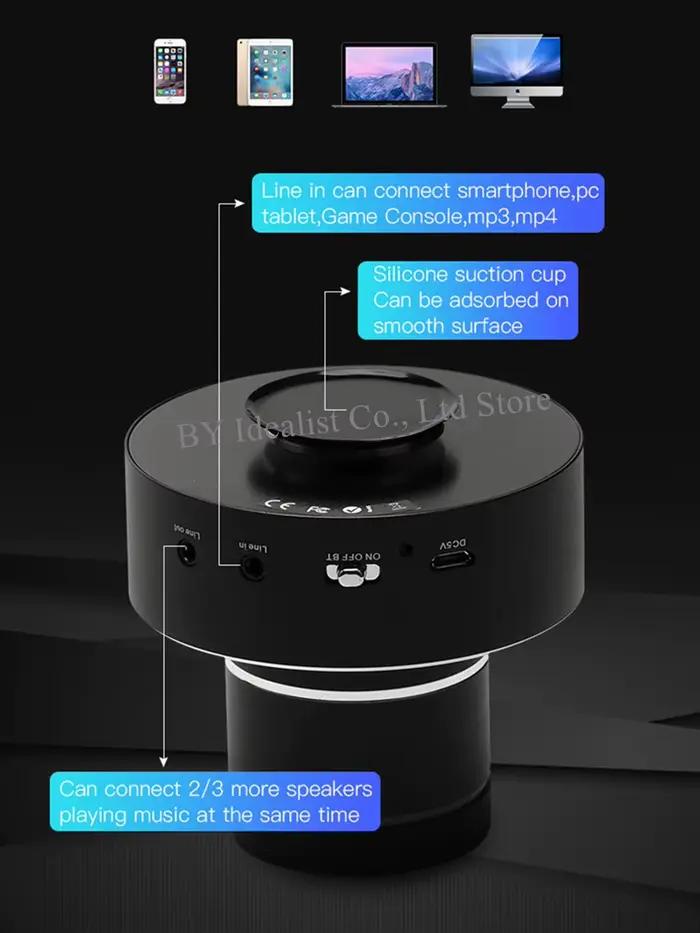 42 w/26 w Wifi Vibro Portable Bluetooth haut-parleur sans fil caisson de basses