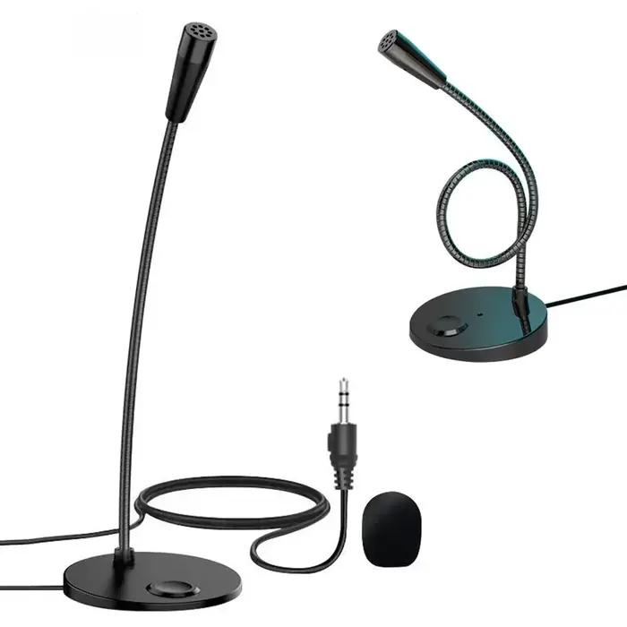 USB/3.5mm Jack Microphone haut-parleurs vocal prise 3.5mm filaire Microphones de bureau pour PC ordinateur portable