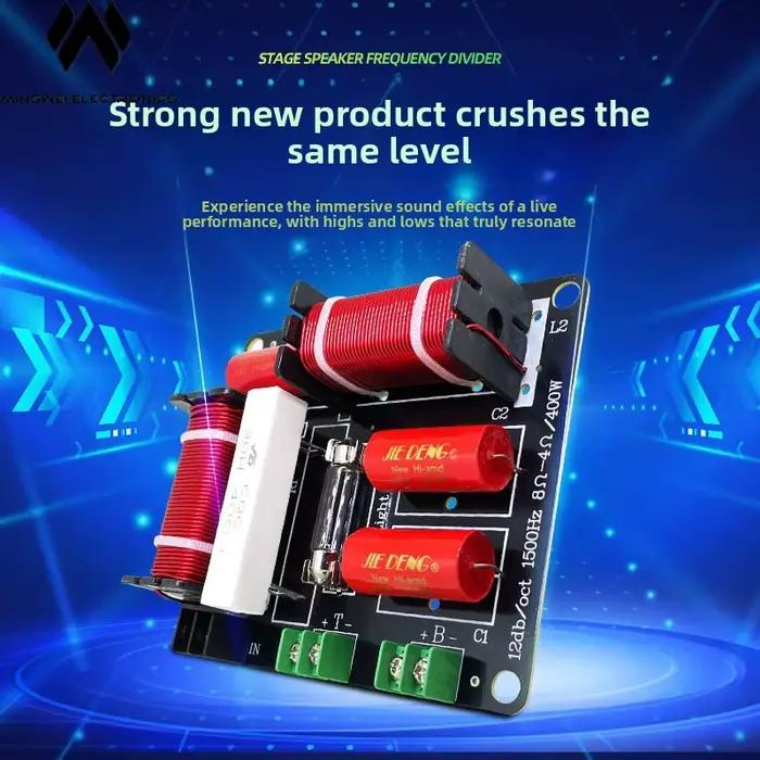 MW Audio 2pcs 400W High Power 2 Way Speaker Crossover for KTV Stage Professional