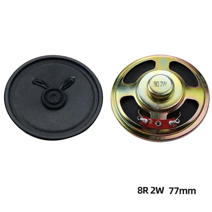 2 pièces Mini haut-parleur Ultra-mince 8 Ohms 2 watts 8R 2W diamètre 20mm 40mm 50mm 66mm 77mm