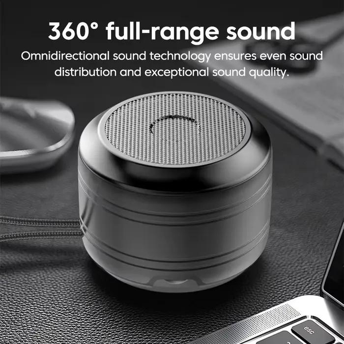 Haut-parleur Bluetooth 5.0 portable, musique sans fil, stéréo surround, mini USB, haut-parleur de subwoofer extérieur, lecteur audio, microphone