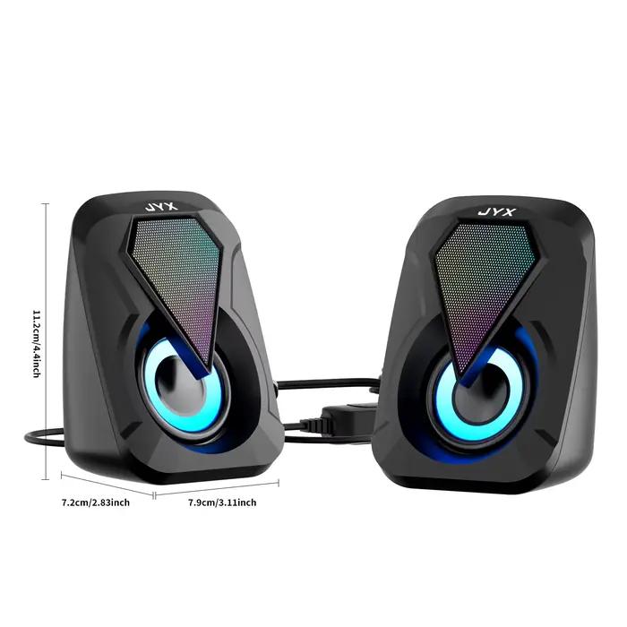 Système d'enceintes USB pour ordinateur avec mode subwoofer USB