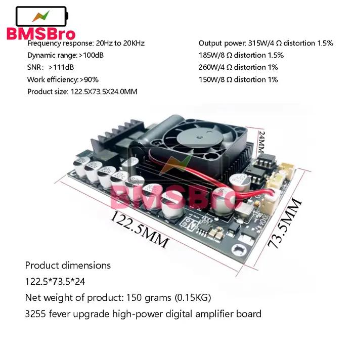 Carte amplificateur de puissance numérique HiFi TPA3255