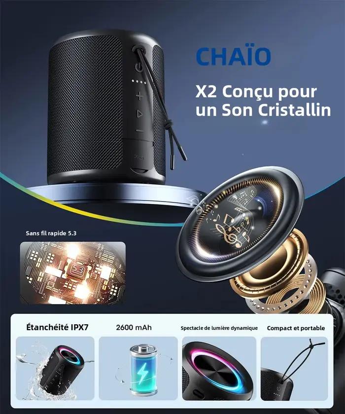 OHAYO Haut-parleur Bluetooth sans fil