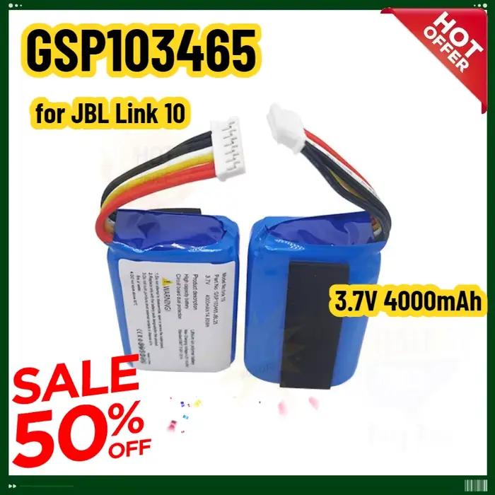 Batterie de haut-parleur 3.7V 4000mAh GSP103465 pour JBL Link 10 Link10