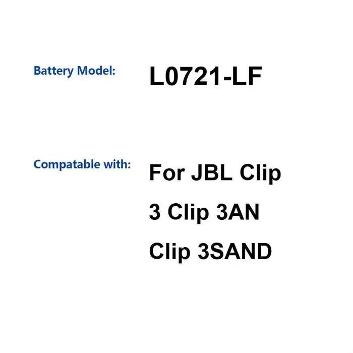 Batterie légère pour haut-parleur Bluetooth Jbl Clip 3 3AN 3SAND