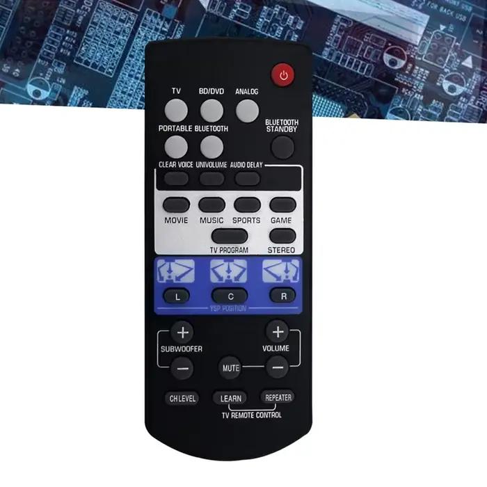 Télécommande FSR80 ZG80760 Compatible Barre de Son Yamaha YSP-1400 Commandes Spécifiques Audio Durables Occasions Familiales Cadeau Idéal