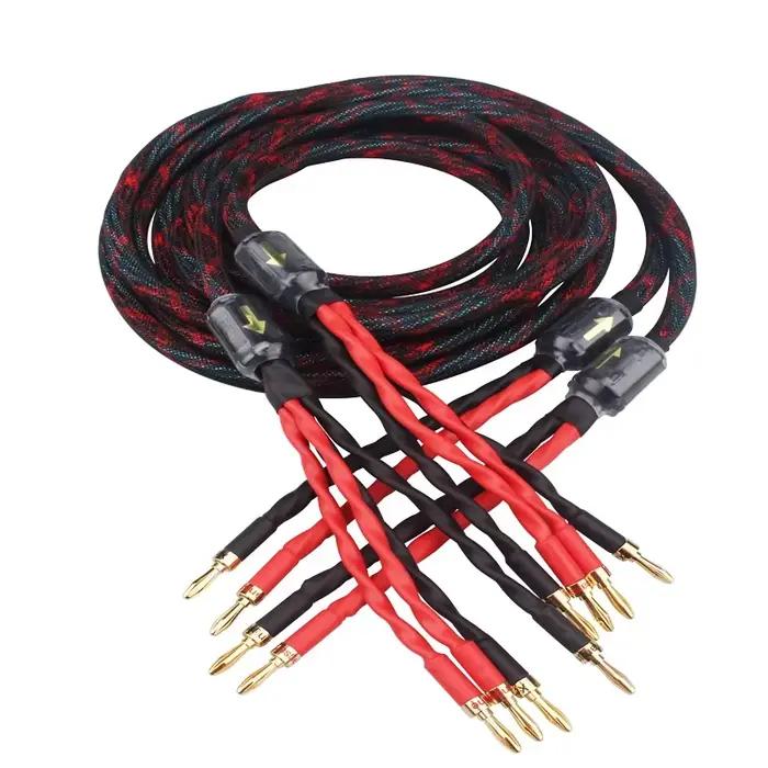 Paire de fils de haut-parleur Audio HiFi