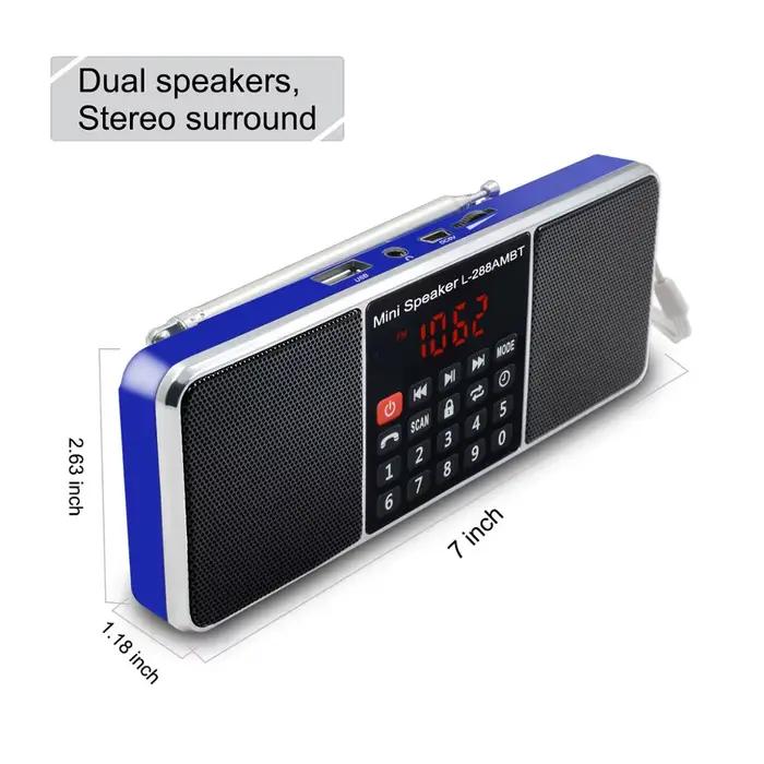 Radio portable AM FM, haut-parleur Bluetooth