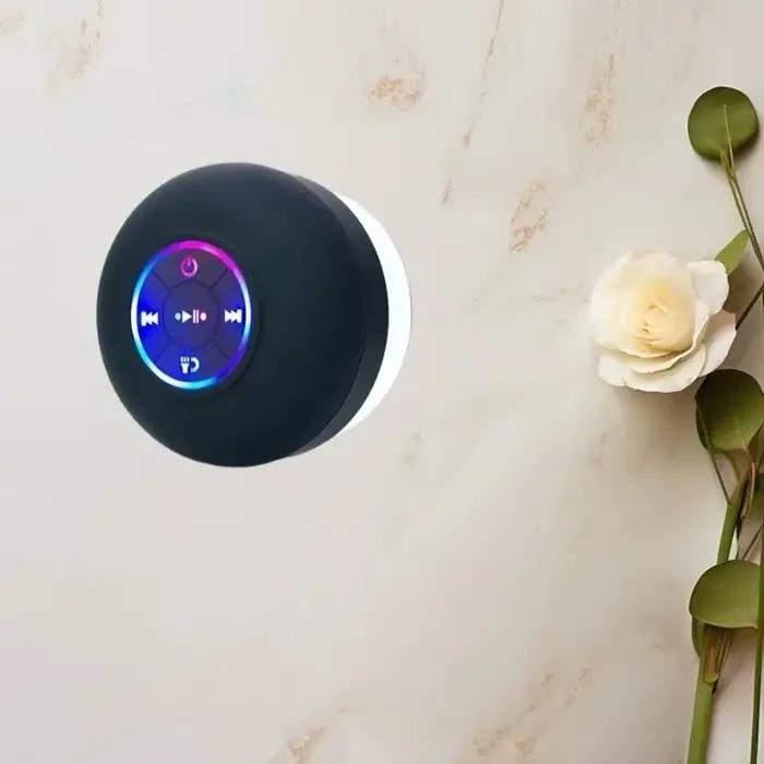 Nouveau haut-parleur Bluetooth LED sans fil étanche pour salle de bain