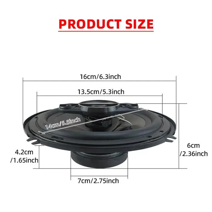 Haut-parleur coaxial de voiture 6 pouces (2*550W) 1100W