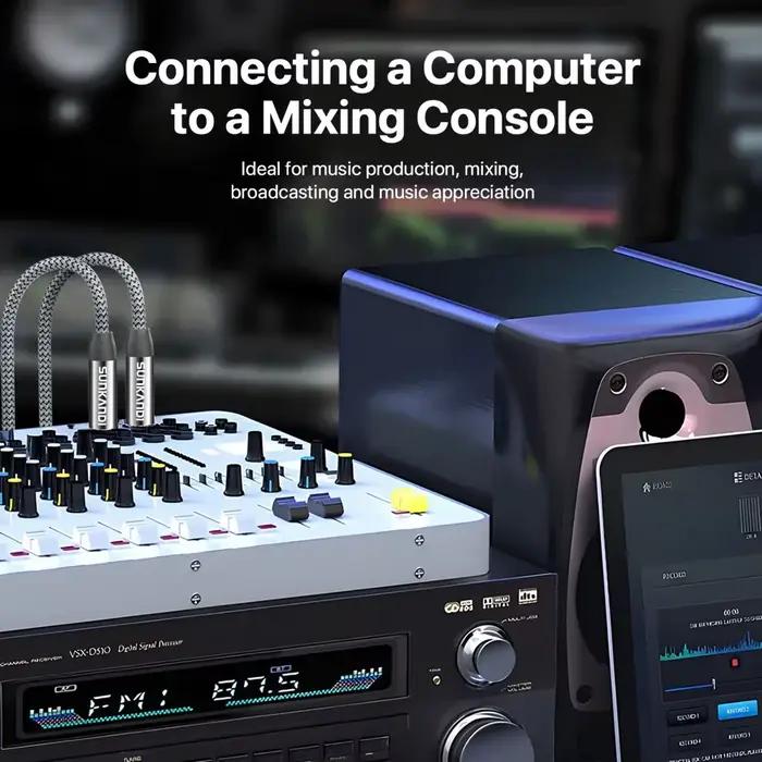Câble audio vidéo RCA SUNKANDI