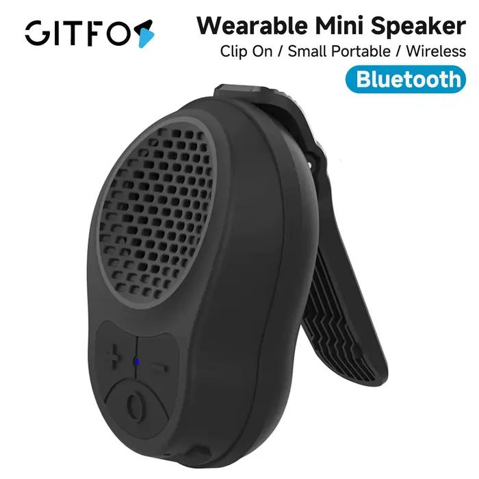 GITFOS – haut-parleur Bluetooth 5.3 à clipser magnétique