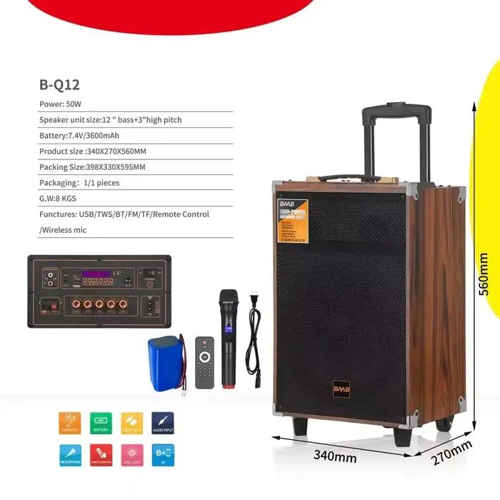 Microphone sans fil en bois 6000W