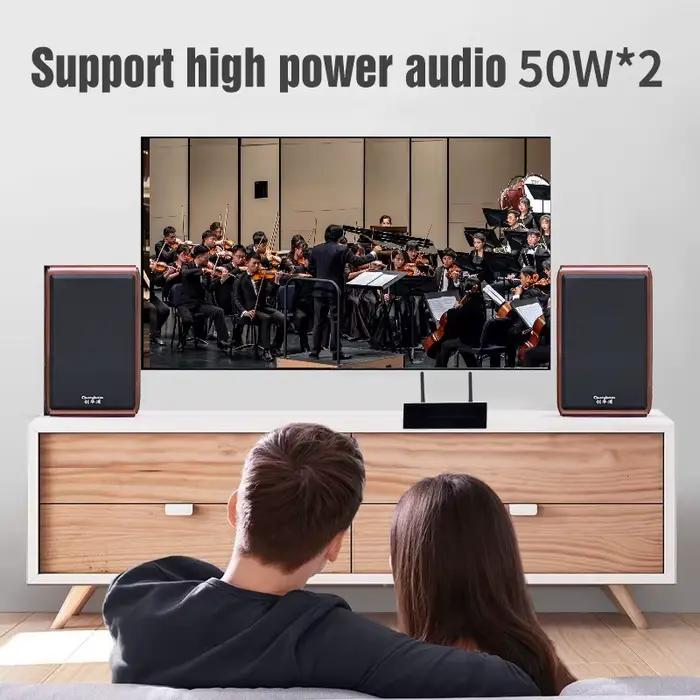 Amplificateur de streaming multiroom sans fil compatible Wi-Fi et Bluetooth