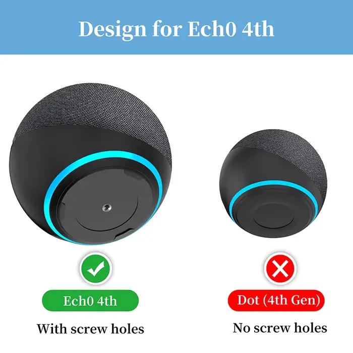 Support mural pour Amazon Alexa Echo 4 4e génération Solution peu encombrante