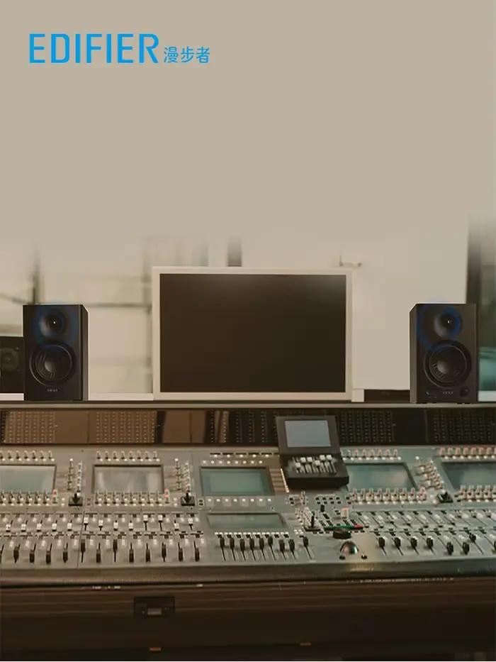 Edifier MR4 puissant haut-parleurs de moniteur de Studio pour PC son haute fidélité avec système Audio domestique de basses profondes