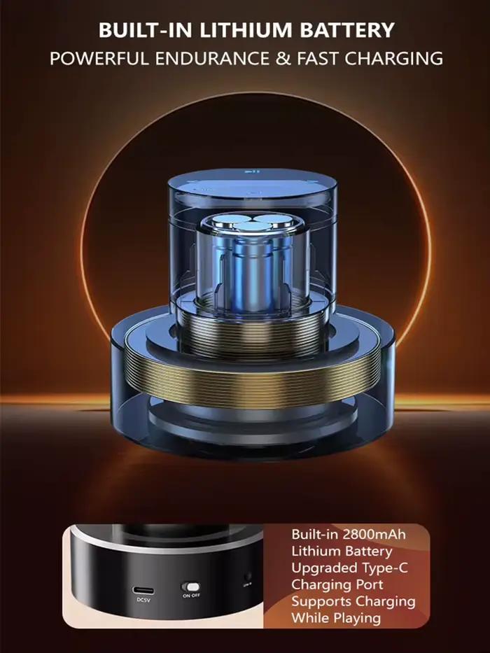 Haut-parleur Bluetooth portable Wi-Fi 42W avec vibro et subwoofer sans fil