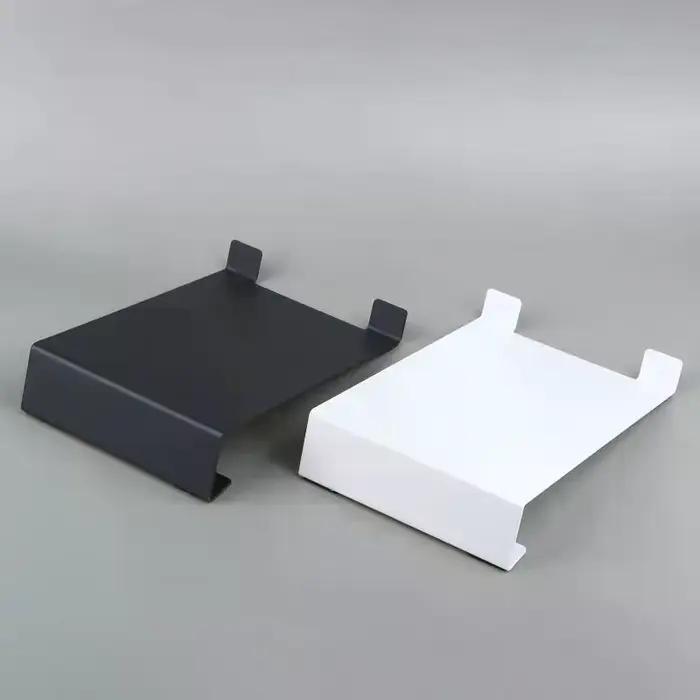 Support métallique robuste pour enceintes - Fixation antidérapante pour bureau avec installation discrète
