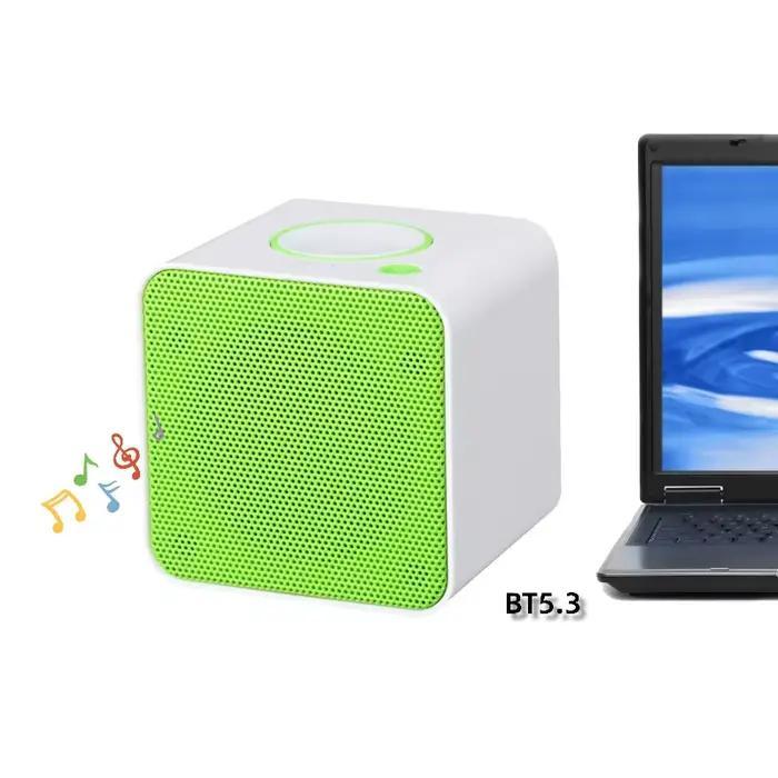 Mini haut-parleur Bluetooth sans fil carré avec fonction Aux