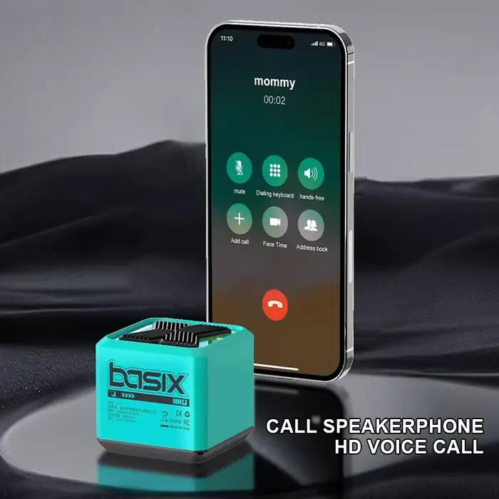 Haut-parleur Bluetooth portable avec appairage stéréo et appel mains libres pour usage à la maison et en plein air pour les mélomanes en déplacement occasions spéciales