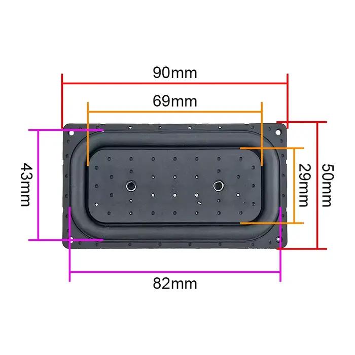 GHXAMP 50*90mm Diaphragme de vibration pour haut-parleur de basses