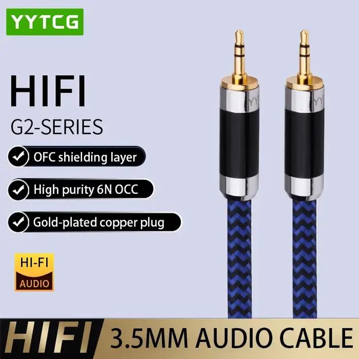 Câble de haut-parleur audio HIFI 3.5 AUX