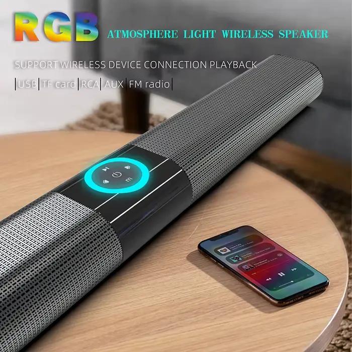 Barre de son Bluetooth pour TV avec caisson de basses