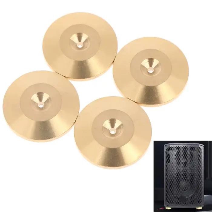 4 ou 8 patins d'isolation audio Hi-Fi en cuivre pur pour enceintes et pieds de studio à domicile