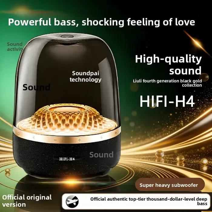 Haut-parleur Bluetooth avec basses HiFi et subwoofer, son portable