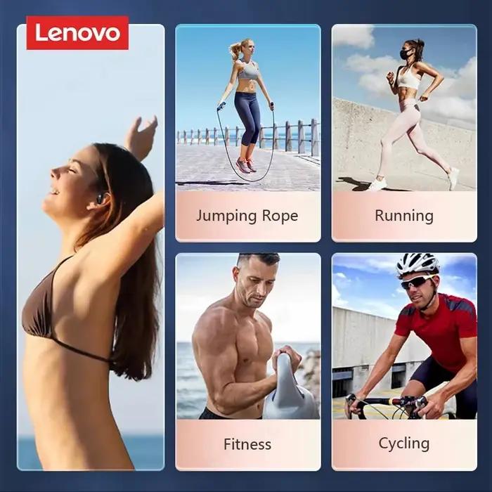 Lenovo Original LP75 TWS Bluetooth 5.3 casque sans fil musique écouteurs LED affichage numérique réd
