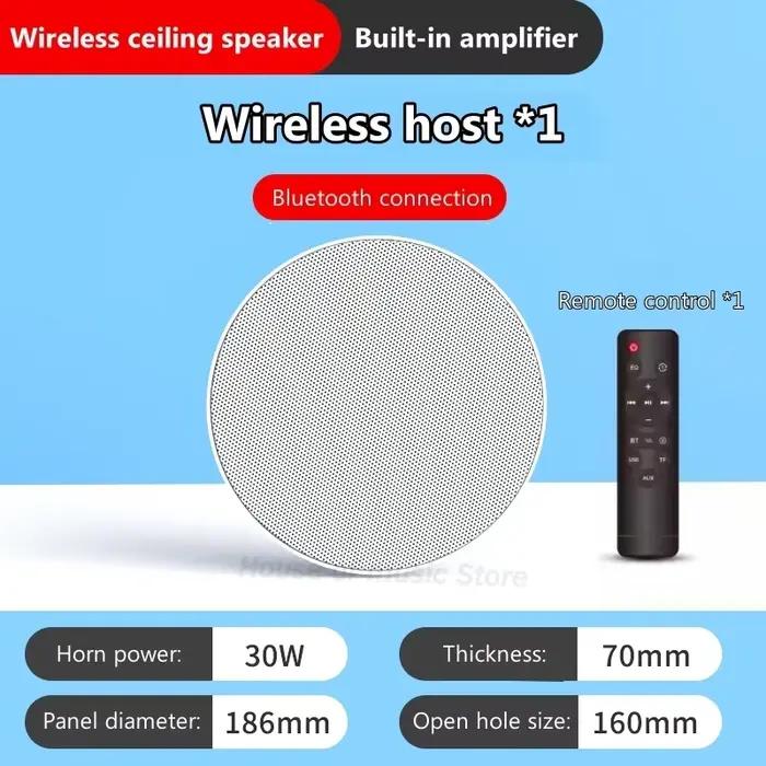 Hautréusde plafond avec télécommande, haut-parleur de diffusion, colonne de son intégrée audio, conn